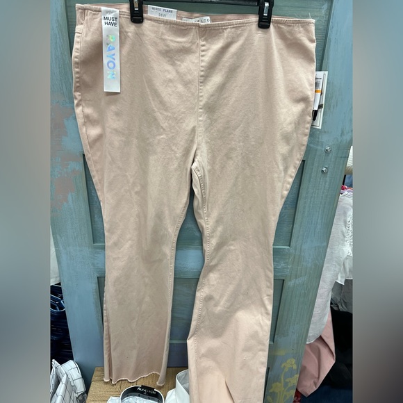 Tinseltown Denim - High Rise Pink Flare Pants